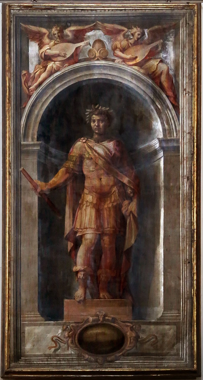  118-portelle dell'organo del duomo di Parma. Generale, con Ercole Procaccini 